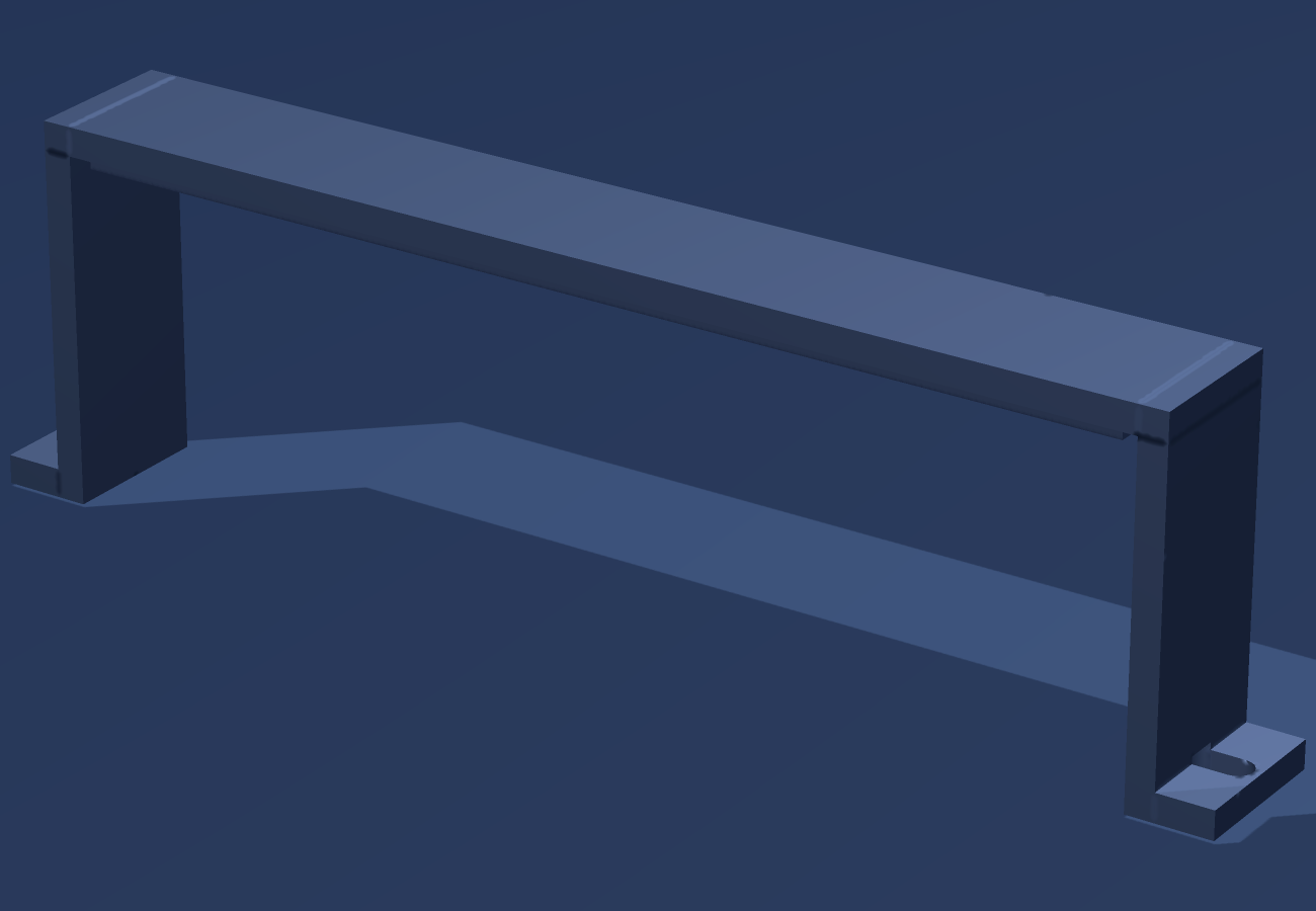 Side clamp, 4 mm bent aluminum