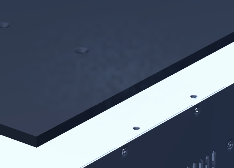 Cold plate / DGX Spark contact interface, macro